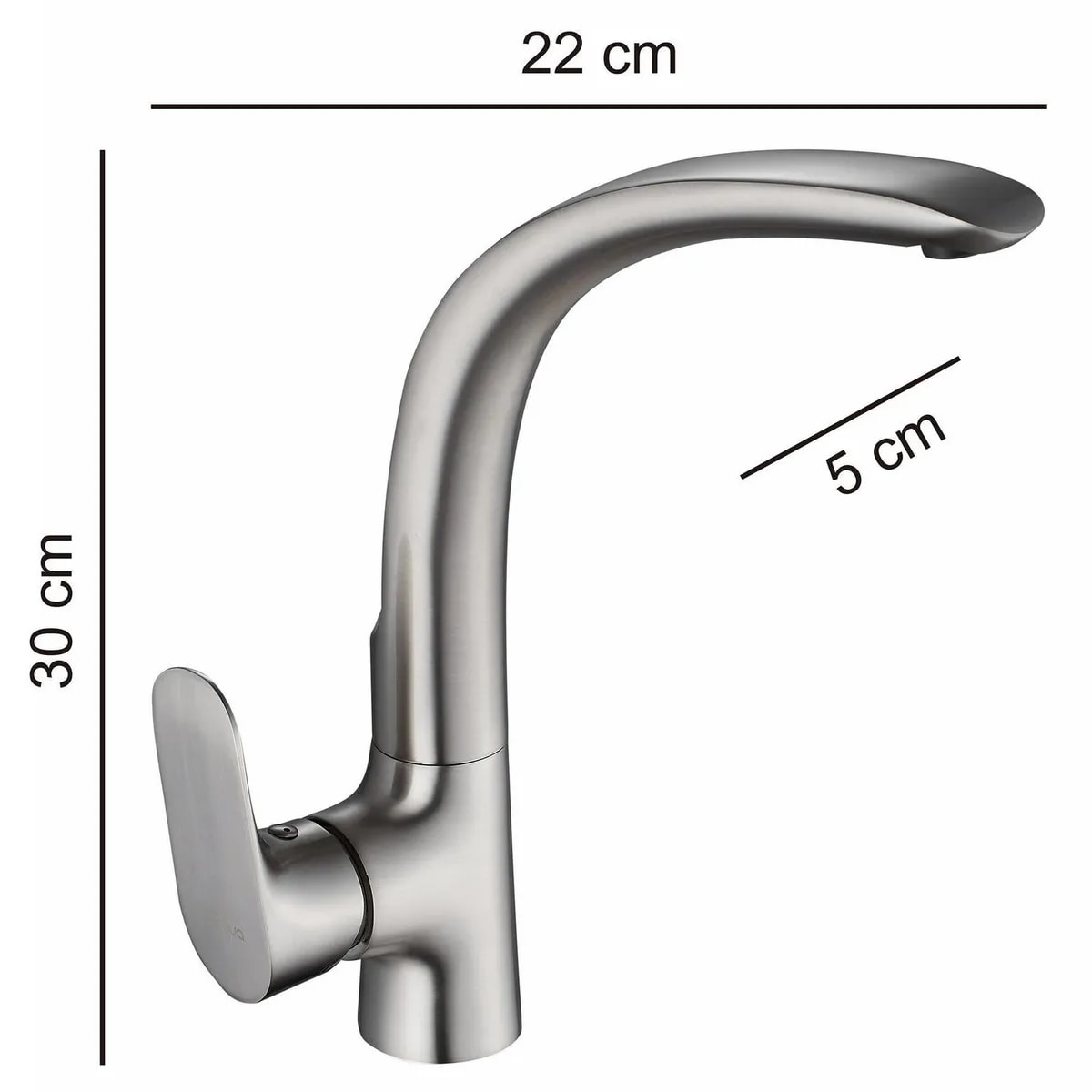 Monomando Cocina Sensi Dacqua  Vertical Vittorio Níquel7