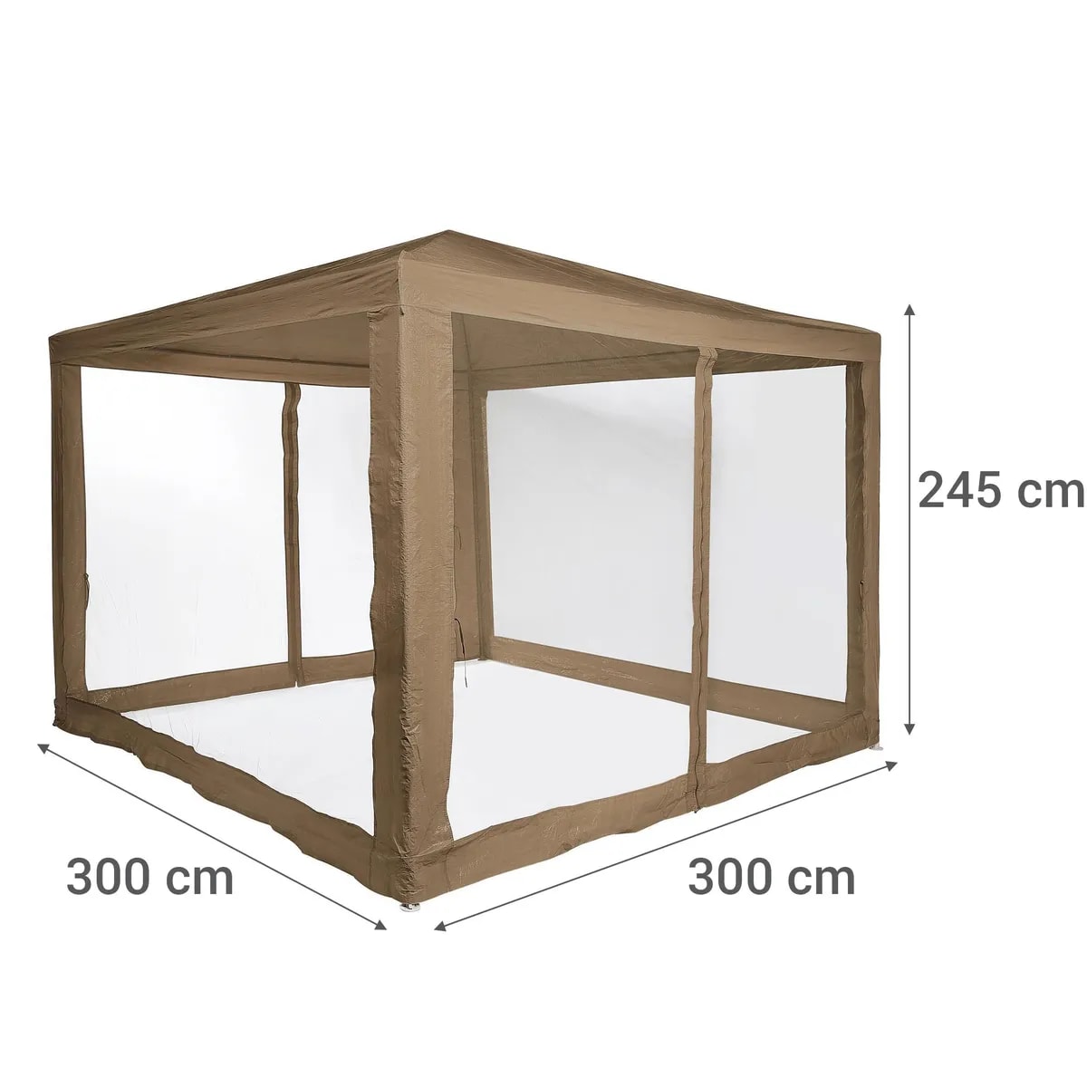 Toldo Comedor Klimber con Malla 3x3 metros Taupe1