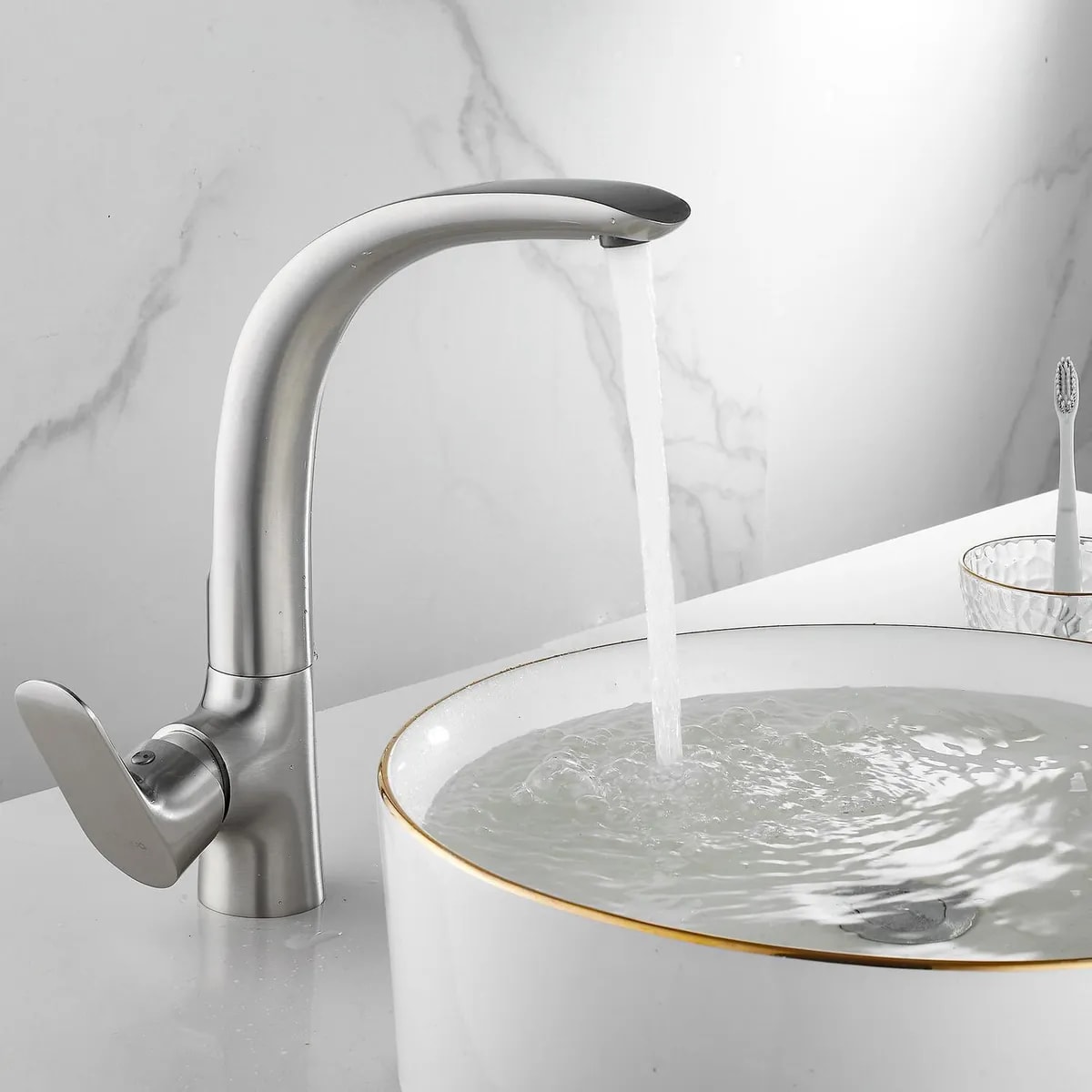 Monomando Cocina Sensi Dacqua  Vertical Vittorio Níquel4