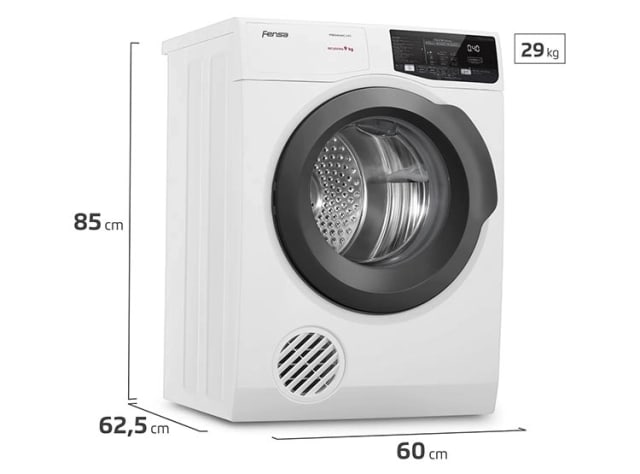 Secadora por ventilación FENSA PREMUM Care  9D 9KG Blanco, caja genérica1