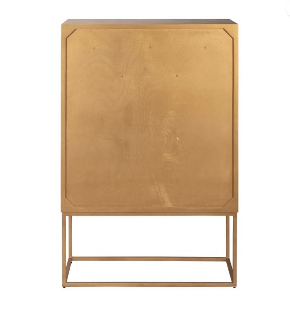 Bar decorativo de madera maciza Nerra de 2 puertas4