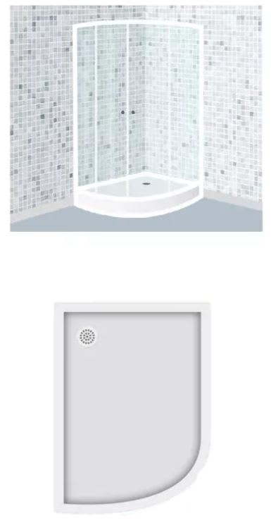 Cabina Con Receptáculo De Ducha Täumm 80x120 Cm2