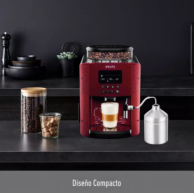 Cafetera Espresso Full Auto Display  KRUPS Roja3
