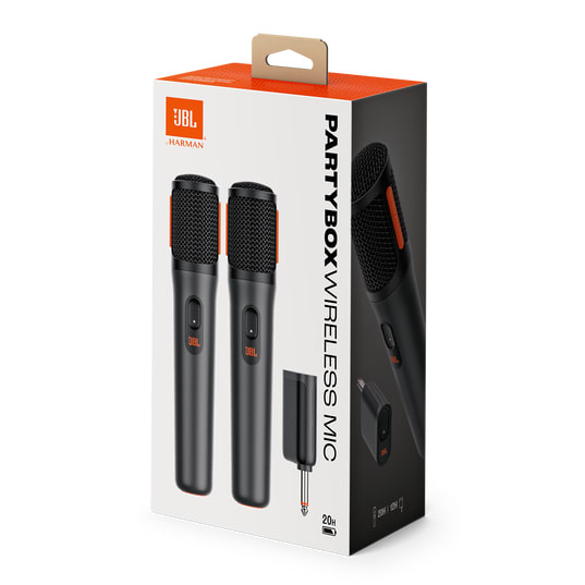 Par de Microfonos JBL PartyBox Wireless MIC-Negro1