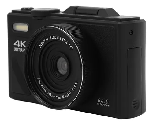 Cámara Digital 4K, 64 MP, Uhd, Zoom 18X- Negra1