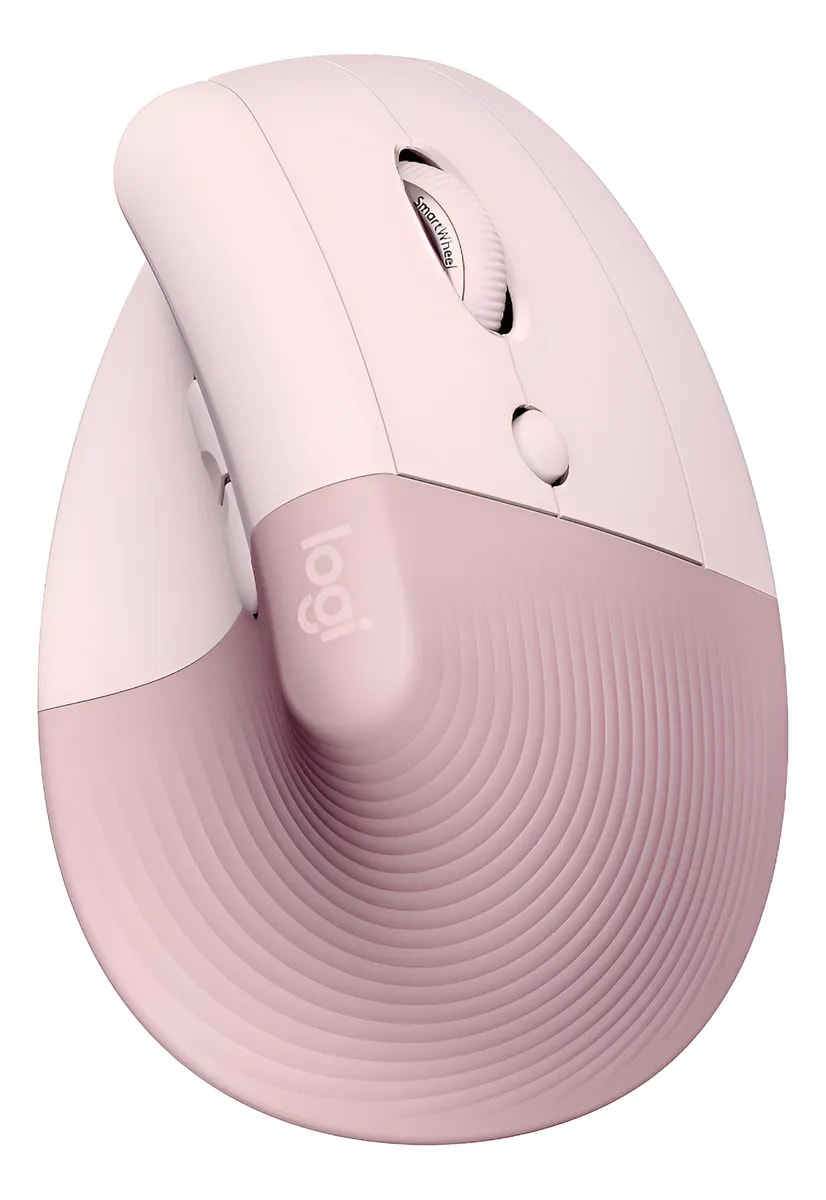 Mouse Ergonómico Vertical Logitech Lift Inalámbrico-Rosado1