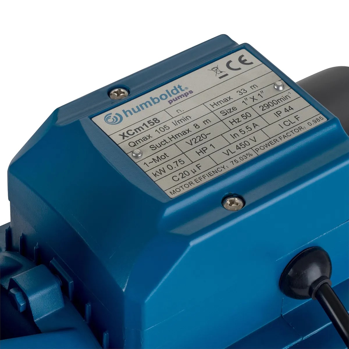 Electrobomba  Humboldt centrífuga 1 HP 105 l/min6