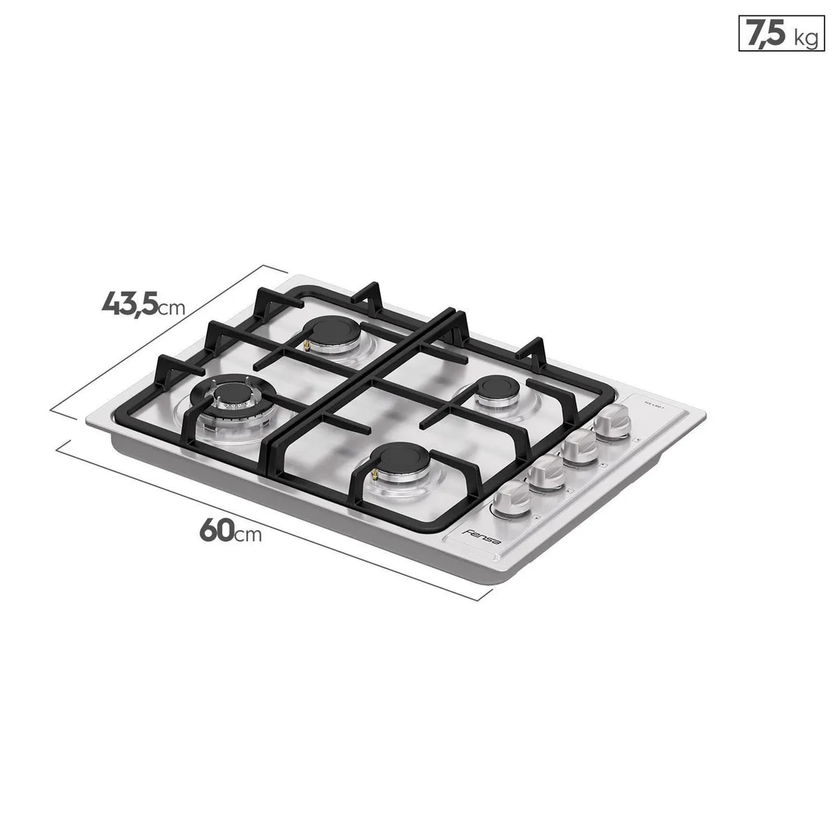 Encimera Gas Fensa Licuado 4 Platos FCE 4.3HF T2