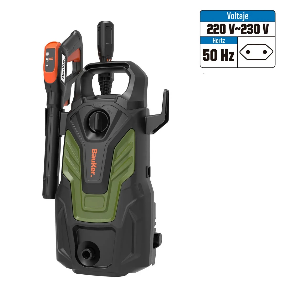 Hidrolavadora Eléctrica bauker 1500W 112 Bar B2 Power Control1