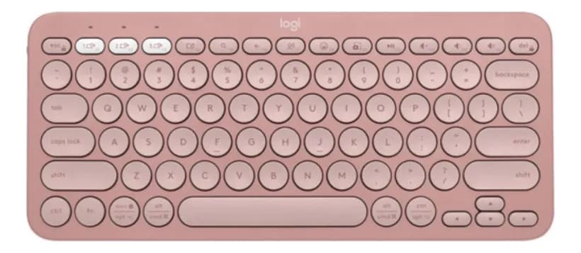 Teclado Logitech K380-Rosado1