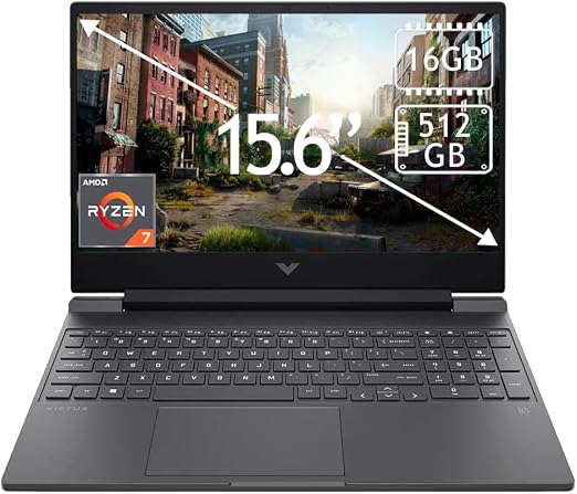 Notebook HP Victus,  RTX 4050, Ryzen 7 , 16GB, 512GB, Gris-Open Box2
