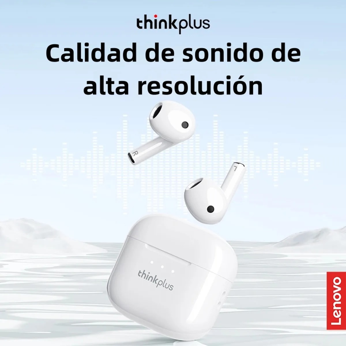Audífonos Bluetooth Lenovo LP23-Blanco1