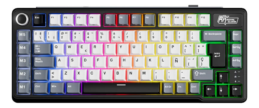 Teclado Royal Kludge RK L75 Cream Switch1