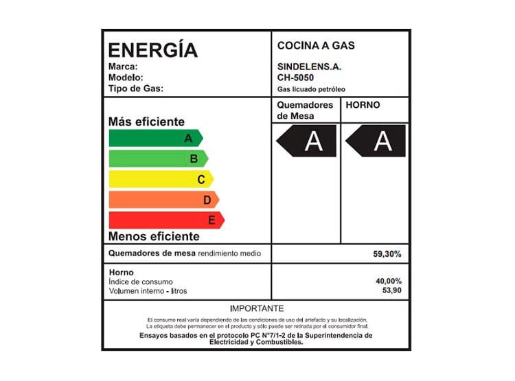 Cocina a gas Sindelen CH-5050NG 4Q, caja original con desgaste.4