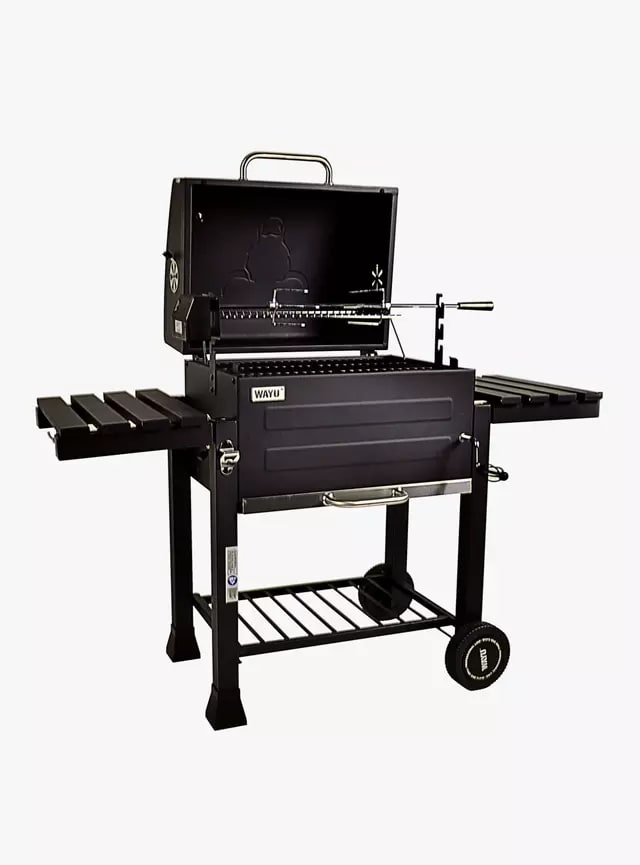 Parrilla a Carbón Wayu con Spiedo Negro1