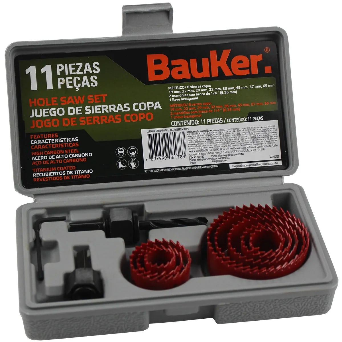 Set Sierras Bauker Copa 11 Piezas4