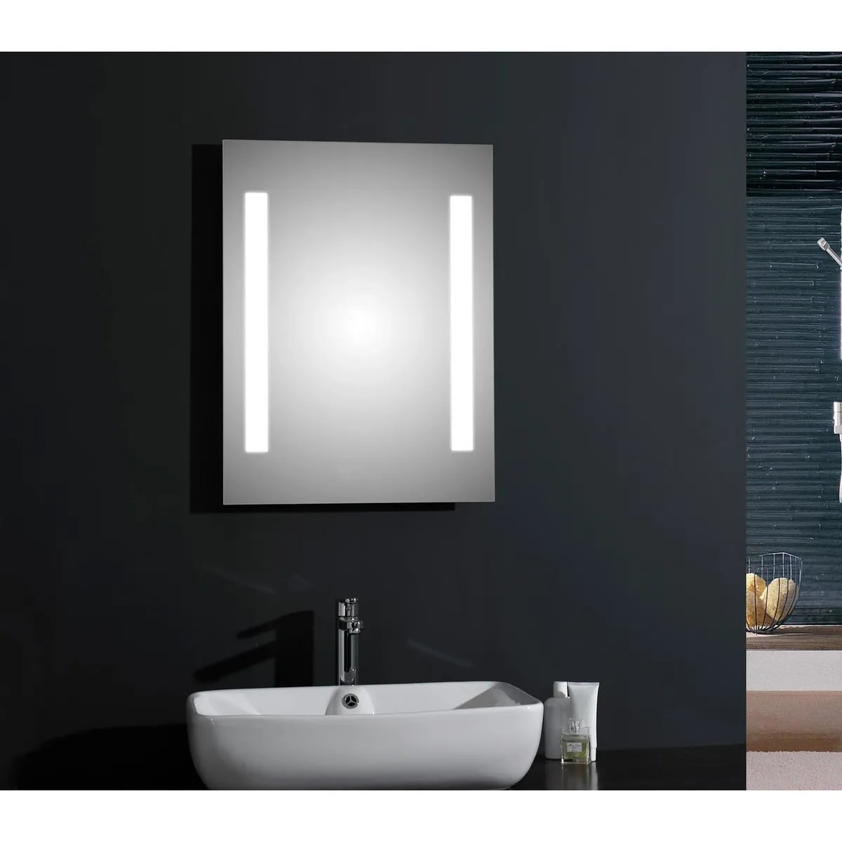 Espejo Paris con luz led y desemp  Sensi Dacqua 50X70 cm1