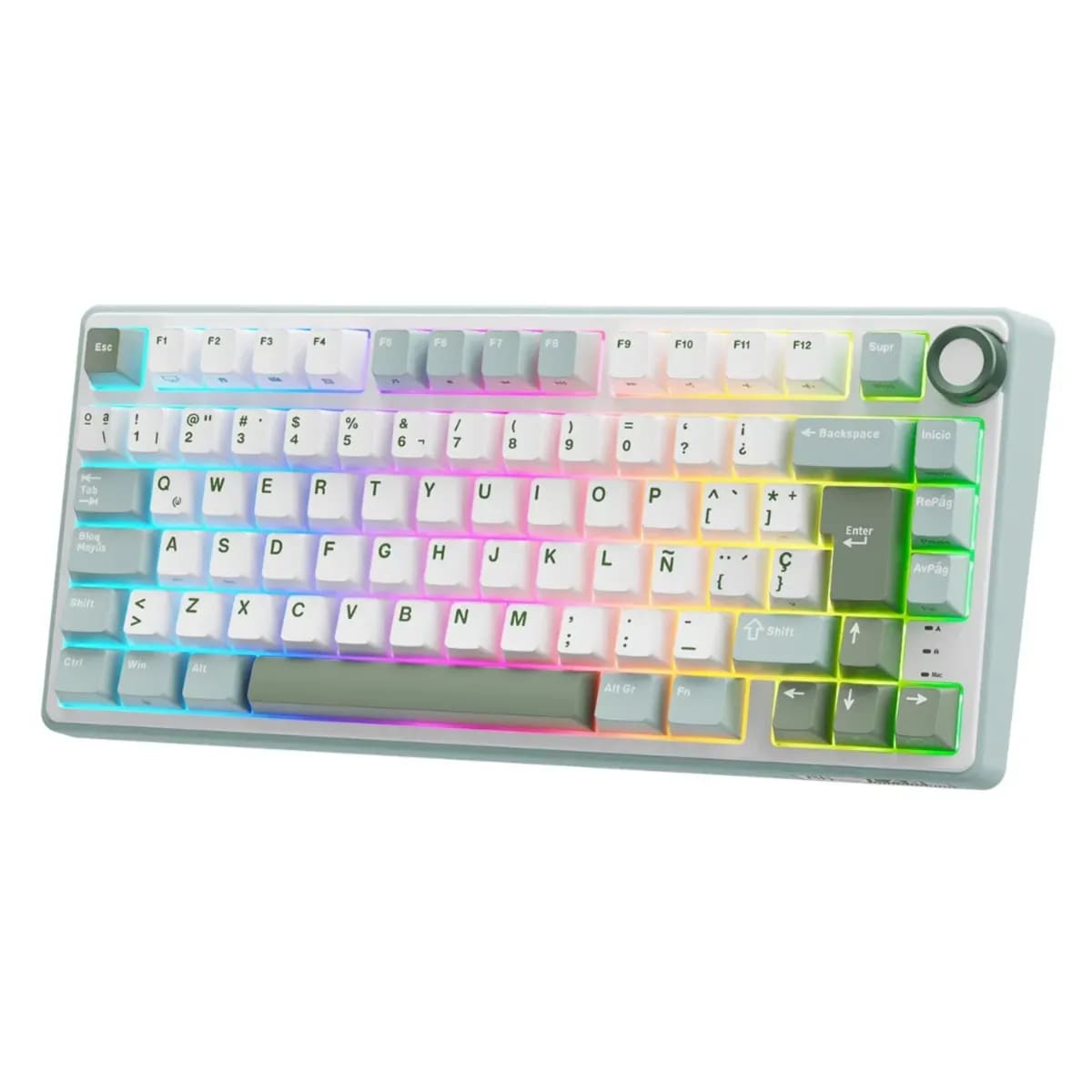 Teclado Royal Kludge R75- Verde Claro2