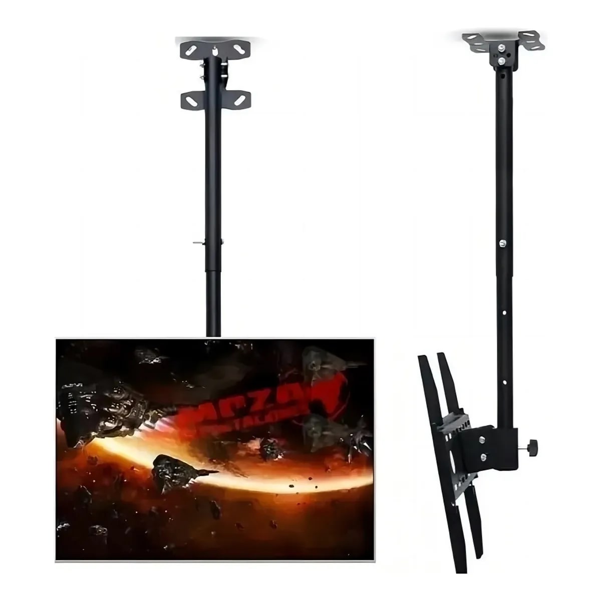 Soporte Tv Techo o Pared Ajustable Base 26 A 60  Color Negro1