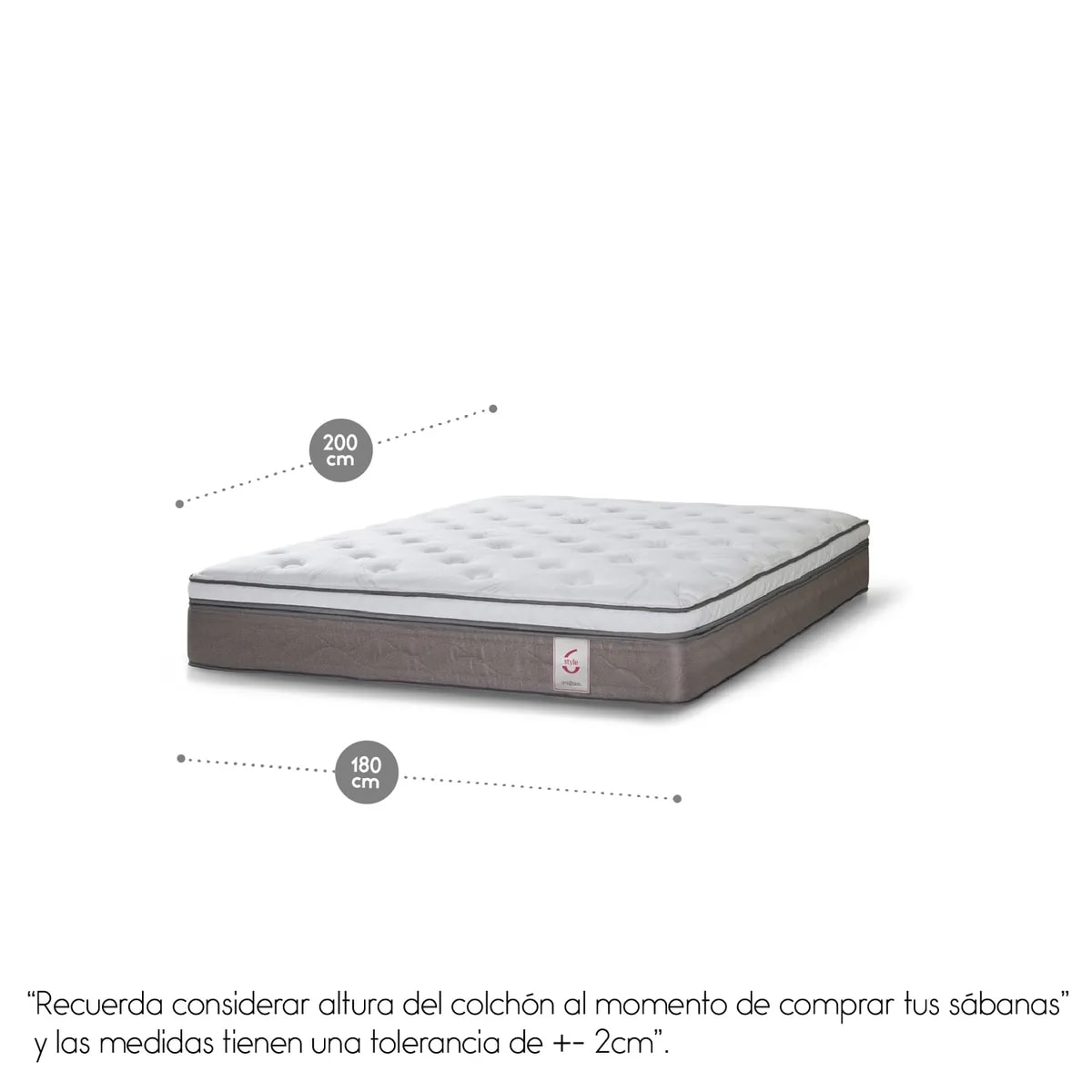 COLCHON N STYLE 6 KING X 2.00MT1
