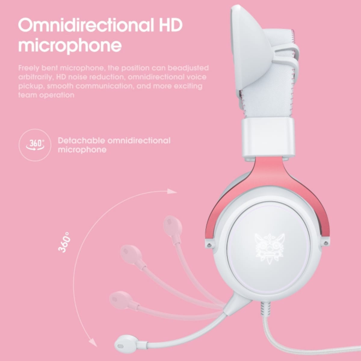 Audifonos Gamer Onikuma X10-Blanco3