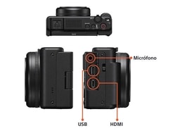 CÁMARA VÍDEO DEPORTIVA SONY ZV-1F WI-FI BLUETOOTH 20.1 MP VIDEOBLOGS, OPEN BOX2