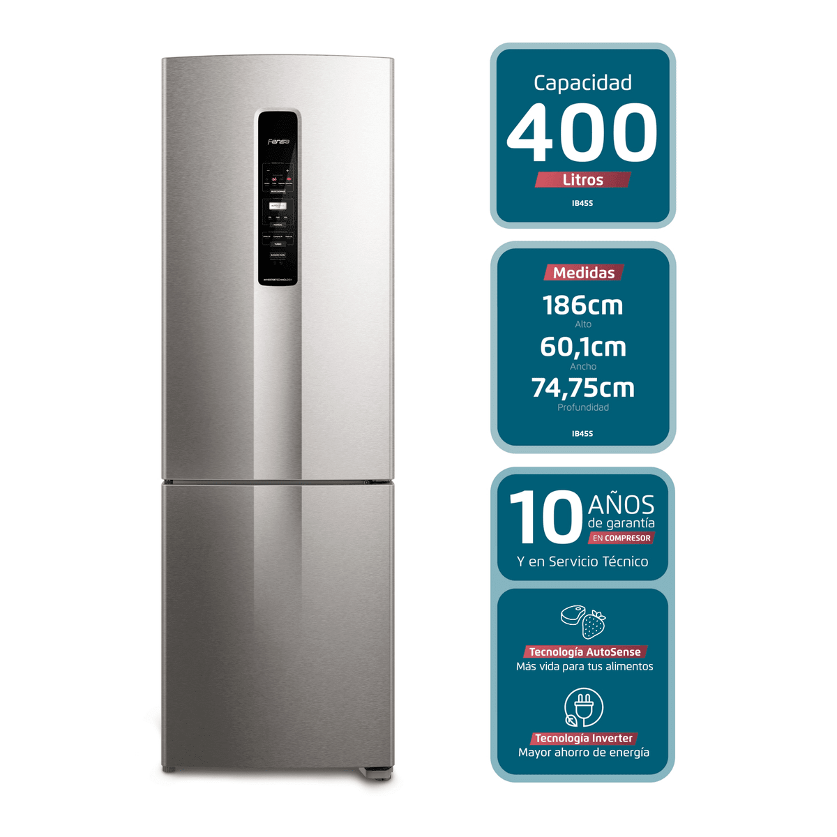 REFRIGERADOR FENSA IB45S 400 LTS1