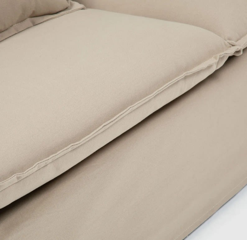 Sofá 2 Cuerpos Atlanta Tela- color Ivory4