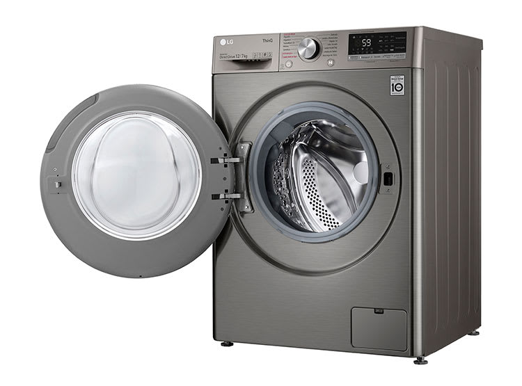 Lavadora y Secadora 12/7 Kg LG WD12VVC5S6C Color Plateado4
