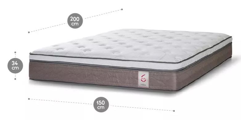 COLCHON NEW STYLE 6 1.50X2.002
