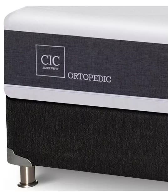 Box Spring Newortoped Cic 2 Plazas + Respaldo + 2 Veladores3