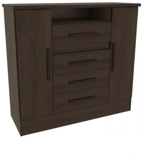 Cómoda Laguna 110.6x101x41 Cm Café1