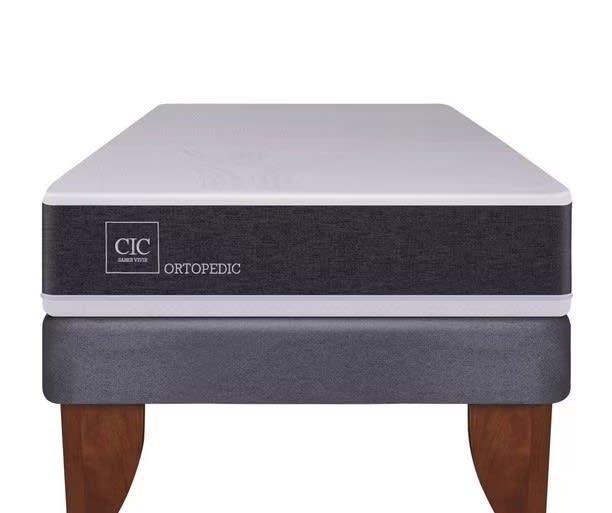 Cama Europea 1.5 Plazas Cic Ortopedic + Respaldo Dublin4