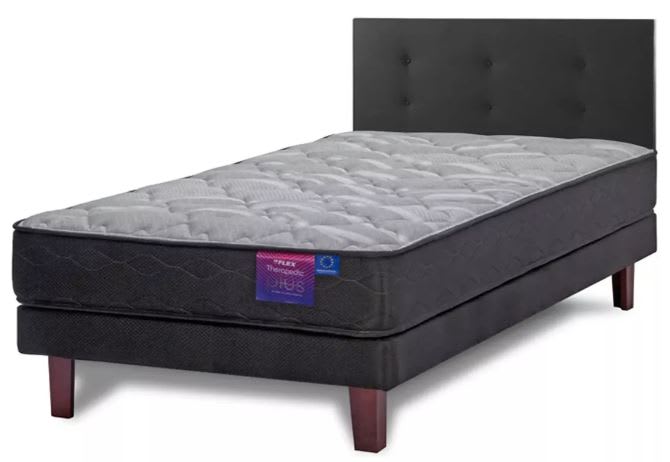CAMA EUROPEA THERA PLUS flex + RESPaldo ROYAL 1.5 plaza4