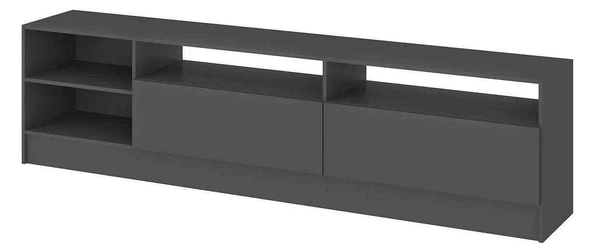 Rack Tv Moyan 75 2 Puertas Vekka Gris oscuro4