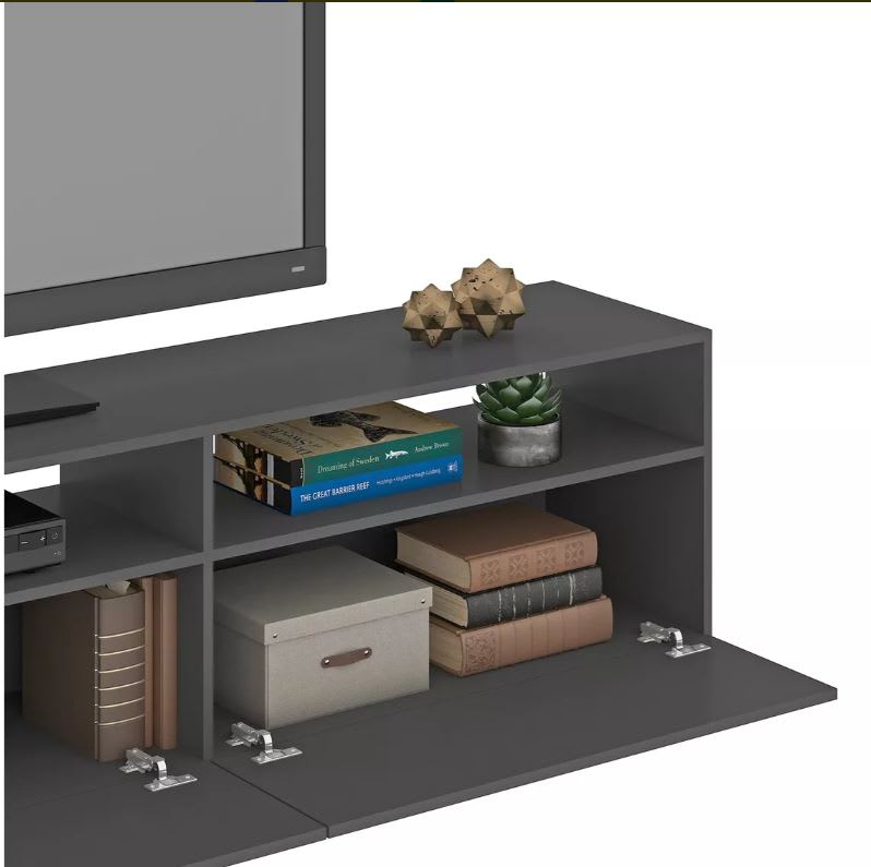 Rack Tv Moyan 75 2 Puertas Vekka Gris oscuro1