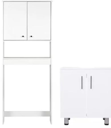 Combo Estante 2 Puertas + Vanitorio Cic7