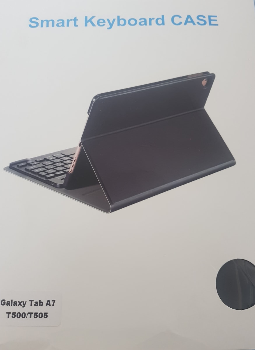 Funda y Teclado para Tablet Galaxy A7 T500/T505 Negro1