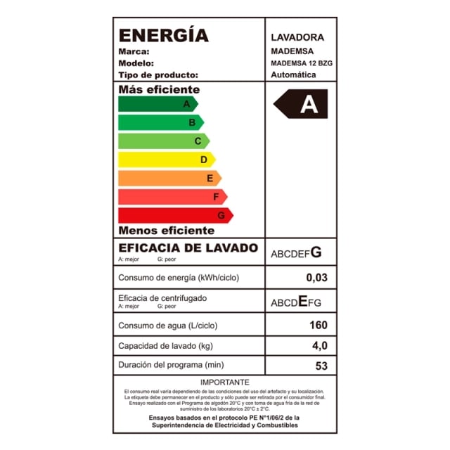 LAVADORA CARGA SUPERIOR MADEMSA 12 BZG 12KG BLANCO3