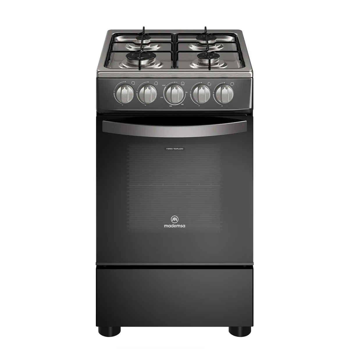 Cocina Mademsa a Gas 4 Platos LimpiaFácil y Parrillas Alambrón FM4IP1