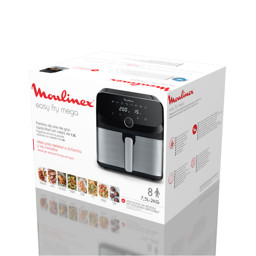 Freidora Moulinex Easy Fry Mega  7,5 L, caja con desgastes.2