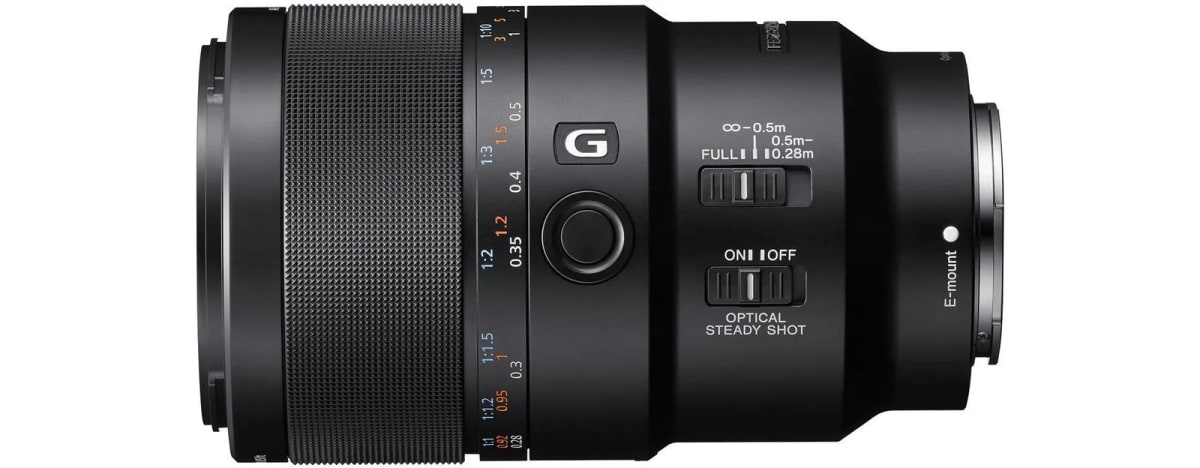 Sony FE 90mm f/2.8 Macro G OSS Lente - Negro2