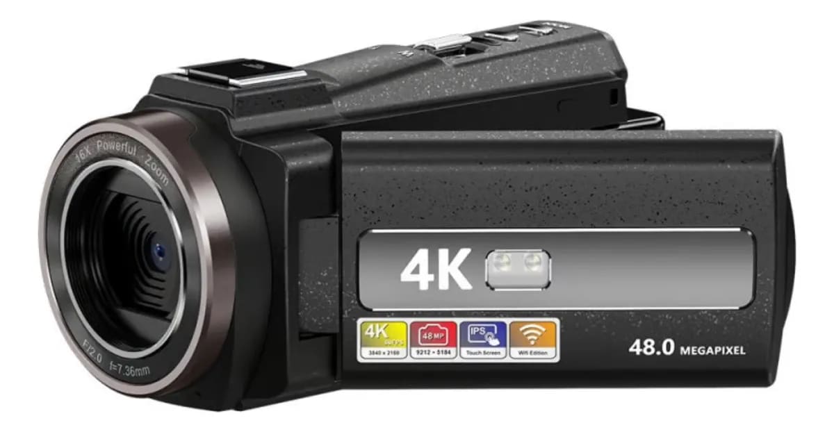 Cámara de Video HDV 544KM,  4K,  48MP - Negro2