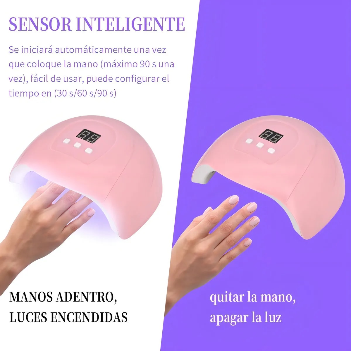 Lámpara UV Manicura, Rosada2