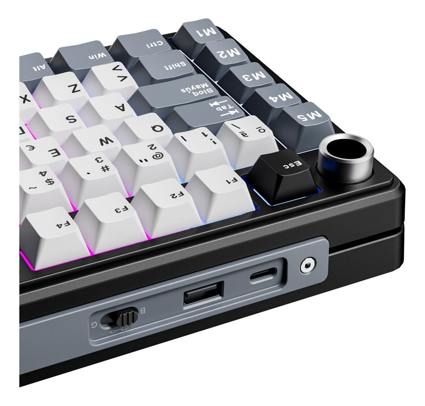 Teclado Royal Kludge RK L75 Cream Switch3