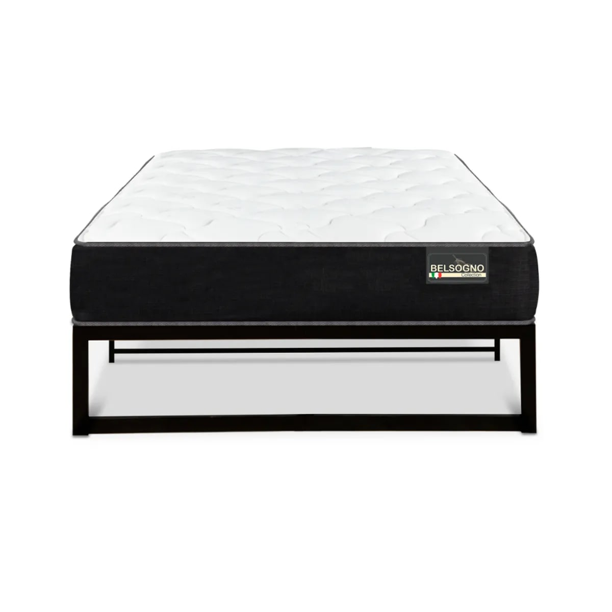 CAMA EUROPEA METALICA BELSOGNO PLUS 1.5 PLAZAS X1901