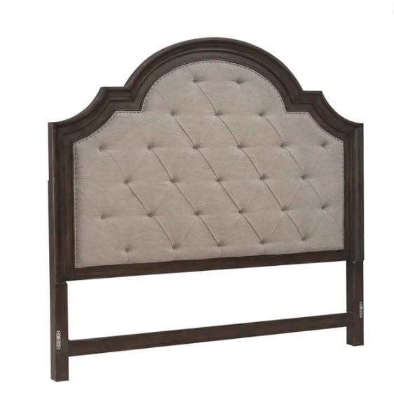 Respaldo de cama arqueada tapizada Arianni King3