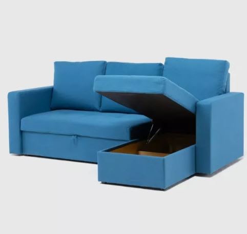 Sofá Futón Mica Alex 3 Cuerpos Azul6