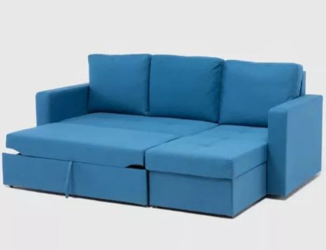 Sofá Futón Mica Alex 3 Cuerpos Azul4