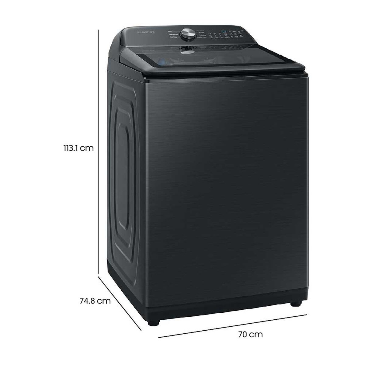 SAMSUNG | Lavadora Carga Superior 22 kg Inox WA22A8370GV/ZS2